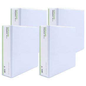 희망사무포인트 3공 D링 바인더 7cm, 백색, 4개
