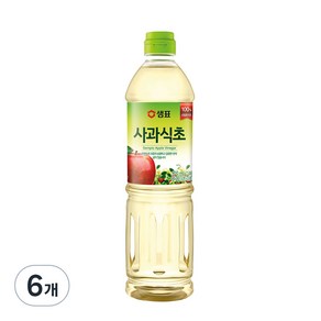 샘표 합성향 없는 사과식초, 900ml, 6개