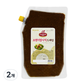 쉐프원 프렌치 발사믹 드레싱, 2kg, 2개