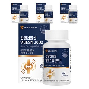 대웅생명과학 관절연골엔 엠에스엠 2000, 120정, 4개