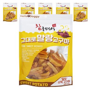 참좋은간식 강아지 그대로 말랑 스틱 건조간식, 고구마맛, 250g, 6개