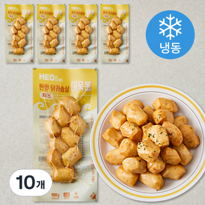 허닭 한입 닭가슴살 어묵볼 치즈 (냉동), 100g, 10개