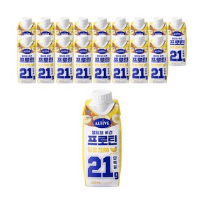 얼티브 비건 프로틴 바나나맛, 250ml, 18개