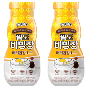 팔도 비빔장 버터간장소스, 200g, 2개