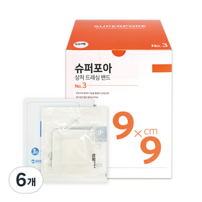 밴드골드 슈퍼포아 드레싱 밴드 화이트, 6개