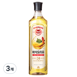 해표 바삭 요리유, 3개, 900ml