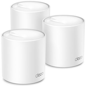 티피링크 AX3000 통합 홈 메시 WiFi 6 시스템 3p, Deco X50, 3개