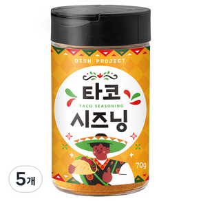 디쉬프로젝트 타코 시즈닝, 70g, 5개