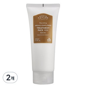[비건라이프] 닥터올가 아르간 썬플라워 트리트먼트 헤어팩, 210ml, 2개