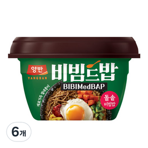 동원 양반 비빔드밥 돌솥비빔밥 컵, 271.5g, 6개