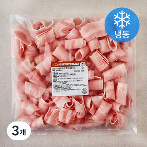 포크리퍼블리카 삼겹살 돌돌이 (냉동), 1kg, 3개