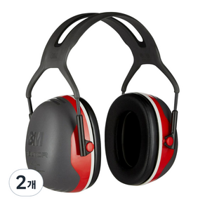 쓰리엠 X3A 공장 소음차단 청력보호 귀덮개, 1개입, 2개