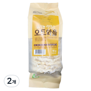 OganicStoy 유기농 라이스 오트와플 곡물맛, 65g, 2개