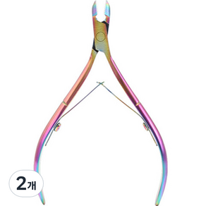 미빌 큐티클제거 손톱케어 네일니퍼, 핑크, 2개
