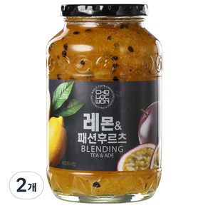 초록원 레몬 앤 패션후르츠 액상차, 1kg, 1개입, 2개