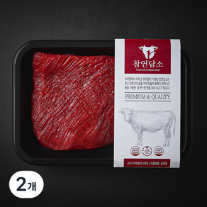 참연담소 국내산 소고기 미절단 양지 국거리용 (냉장), 2개, 300g