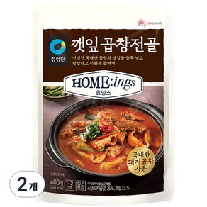 대상 청정원 호밍스 깻잎곱창전골, 400g, 2개