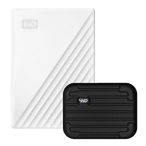 WD My Passpot 휴대용 외장하드 + 파우치, 5TB, 화이트