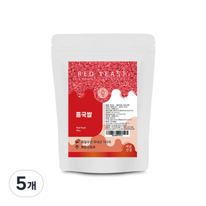 바른건강 홍국쌀, 600g, 5개