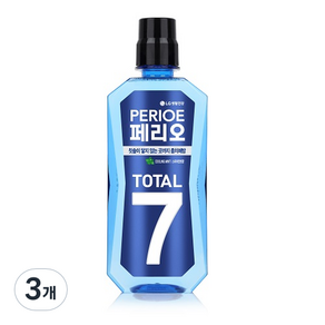 페리오 LG토탈가글아쿠아쿨민트 760ml, 3개