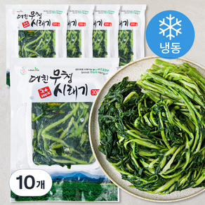 국내산 데친 무청시래기 (냉동), 300g, 10개