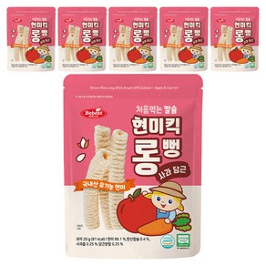 베베스트 처음먹는 칼슘 현미킥 롱뻥, 6개, 20g, 사과 당근