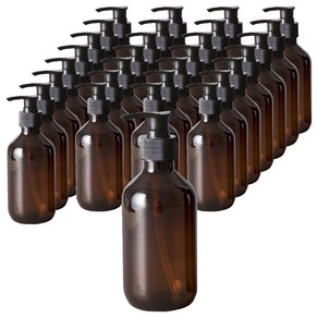 펌프 로션 샴푸 공병 용기 300ml, 갈색(용기), 30개