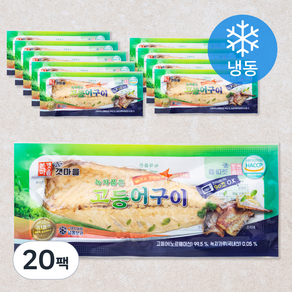 본갯마을 녹차품은 고등어구이 (냉동), 중 100g, 20팩