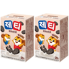 제티 쿠키앤 초코 분말, 17g, 20개입, 2개