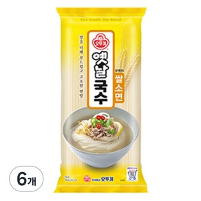 오뚜기 옛날국수 쌀소면, 700g, 6개