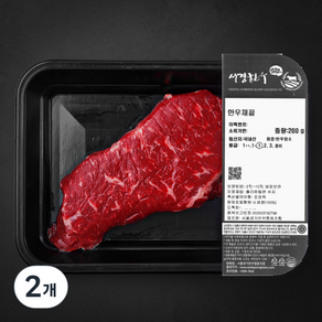 서경한우 암소 채끝 1등급 (냉장), 200g, 2개