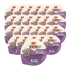 양반 100밥 흑미밥, 130g, 24개