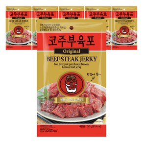 코주부 한입 육포 오리지널, 6개, 30g
