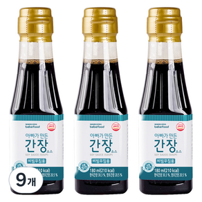 베베푸드 아빠가 만든 간장 소스 비빔무침용, 180ml, 9개, 감칠맛