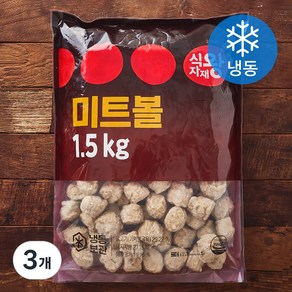 식자재왕 미트볼 (냉동), 1.5kg, 3개