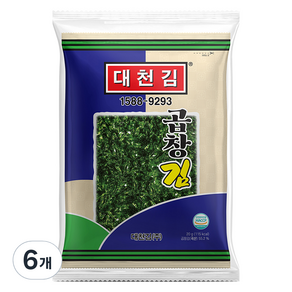 대천김 곱창김 전장, 20g, 6개