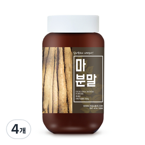 건강스토리 국내산 마 분말, 250g, 4개