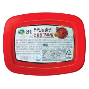 신송식품 짠맛을줄인 건강한 고추장, 170g, 1개