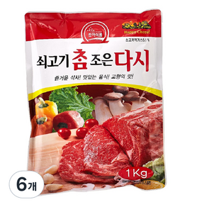 초야 참조은 쇠고기다시, 1kg, 6개