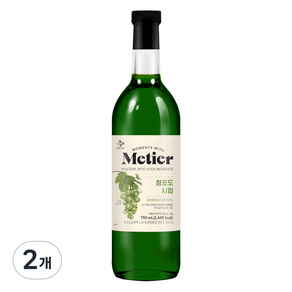 메티에 청포도향 시럽, 2개, 750ml