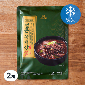 집밥장인 육개장 더블랙 (냉동), 600g, 2개