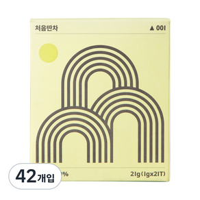 대한다업 처음딴차 녹차, 1g, 21개입, 2개