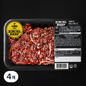 엑셀비프 양념 소불고기, 500g, 4개