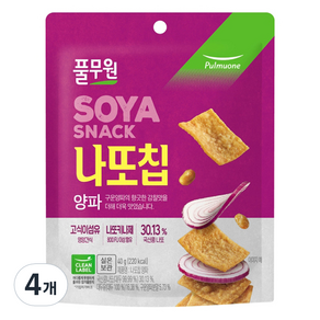 풀무원 나또칩 양파 4p, 40g, 4개