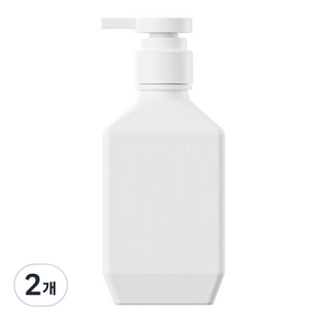 뉴앤룩 폴리 샴푸 바디워시 리필용기 400ml, 화이트, 2개