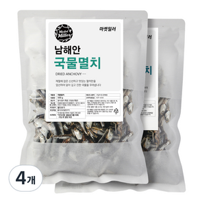 마켓밀러 남해안 국물멸치, 500g, 4개