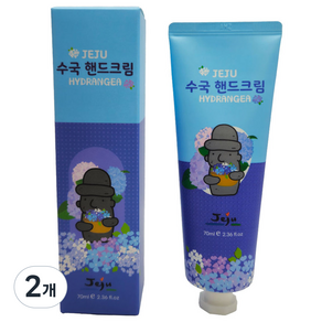 제주갬성 수국 핸드크림, 70ml, 2개