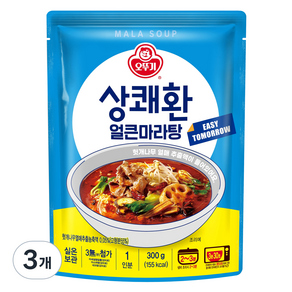 오뚜기 상쾌환 얼큰마라탕, 300g, 3개