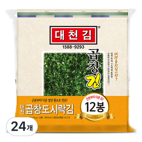 대천김 곱창 도시락김 C796-K, 5g, 24개