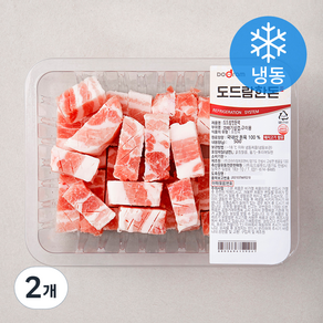 도드람한돈 꽈배기 삼겹 구이용 (냉동), 500g, 2개